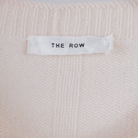 The Row Abini Beige Wool & Cashmere Short-Sleeve Midi Tunic Dress - Picture 5 of 9